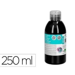 PINTURA ACRILICA LIDERPAPEL BOTE DE 250 ML NEGRO
