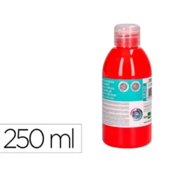 PINTURA ACRILICA LIDERPAPEL BOTE DE 250 ML ROJO