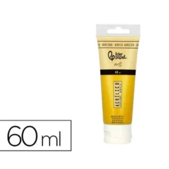 PINTURA ACRILICA LIDERPAPEL TUBO DE PLASTICO DE 60 ML COLOR AMARILLO NAPOLES