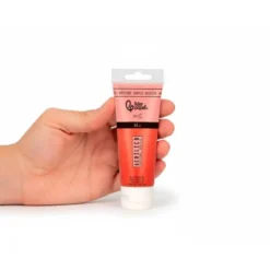 PINTURA ACRILICA LIDERPAPEL TUBO DE PLASTICO DE 60 ML COLOR ROJO BERMELLON