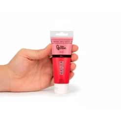 PINTURA ACRILICA LIDERPAPEL TUBO DE PLASTICO DE 60 ML COLOR ROJO PIRROL