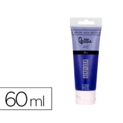 PINTURA ACRILICA LIDERPAPEL TUBO DE PLASTICO DE 60 ML COLOR AZUL MARINO
