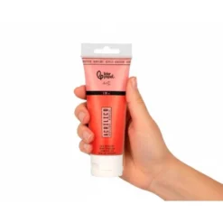 PINTURA ACRILICA LIDERPAPEL TUBO DE PLASTICO DE 120 ML COLOR ROJO BERMELLON