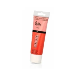 PINTURA ACRILICA LIDERPAPEL TUBO DE PLASTICO DE 120 ML COLOR ROJO BERMELLON