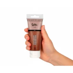PINTURA ACRILICA LIDERPAPEL TUBO DE PLASTICO DE 120 ML COLOR MARRON