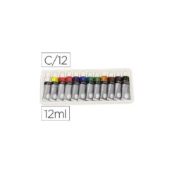 Pintura acrílica Daler Rowney 12 colores surtidos 12 ml