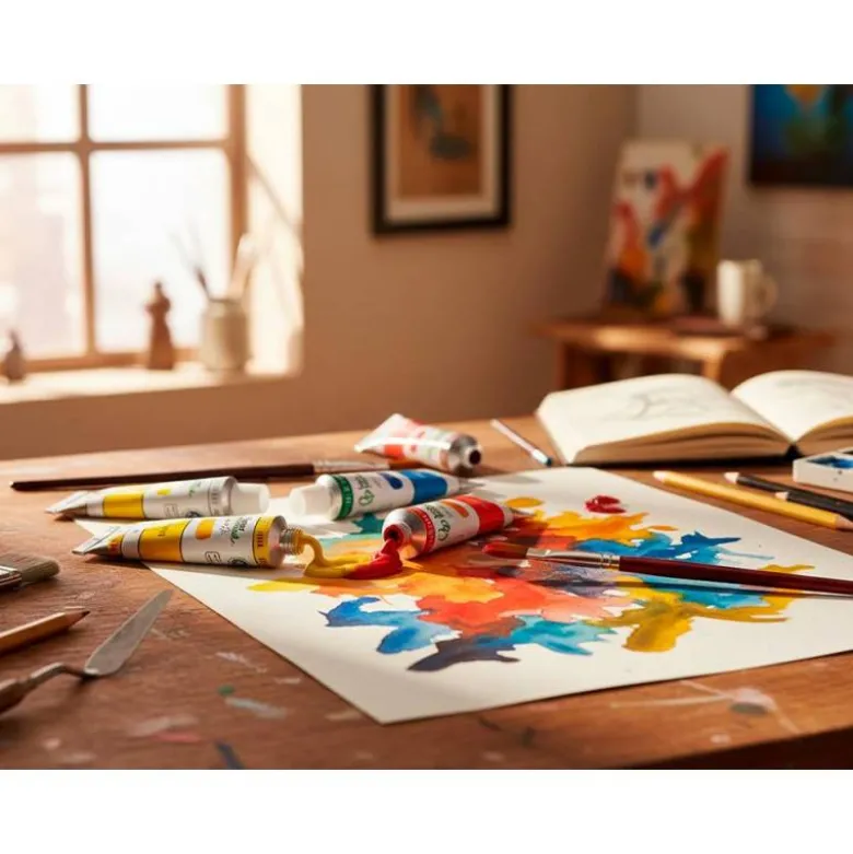 PINTURA AL OLEO LIDERPAPEL CAJA DE 12 TUBOS DE ALUMINIO DE 12 ML COLORES SURTIDOS