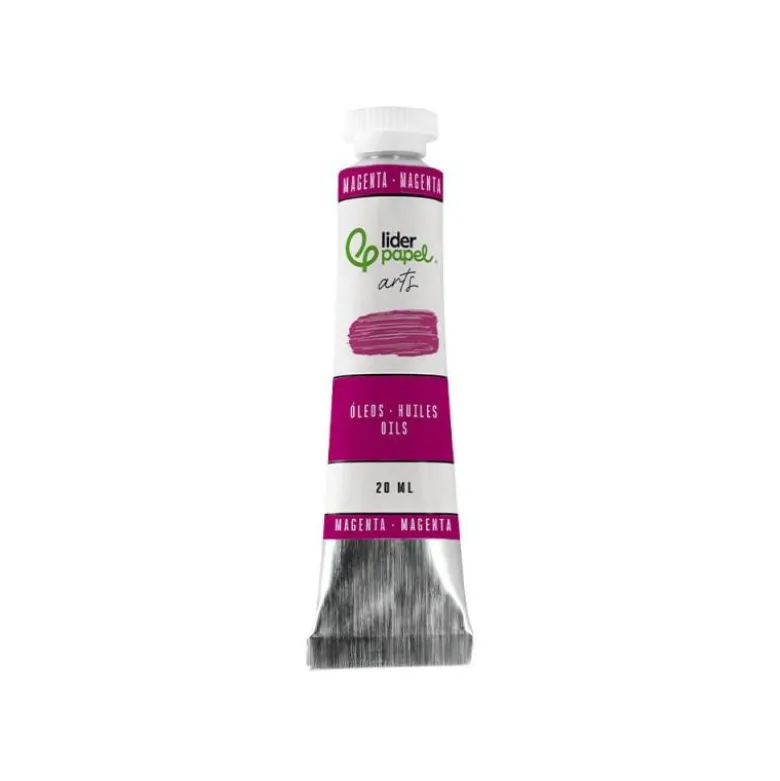 PINTURA AL OLEO LIDERPAPEL TUBO DE ALUMINIO DE 20 ML COLOR MAGENTA