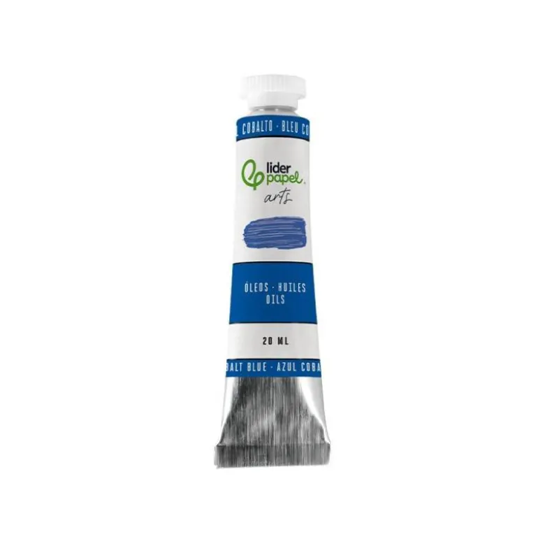 PINTURA AL OLEO LIDERPAPEL TUBO DE ALUMINIO DE 20 ML COLOR AZUL COBALTO