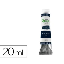 PINTURA AL OLEO LIDERPAPEL TUBO DE ALUMINIO DE 20 ML COLOR AZUL DE PRUSIA