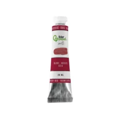 PINTURA AL OLEO LIDERPAPEL TUBO DE ALUMINIO DE 20 ML COLOR ROJO BURDEOS