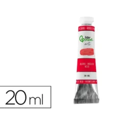 PINTURA AL OLEO LIDERPAPEL TUBO DE ALUMINIO DE 20 ML COLOR ROJO PIRROL