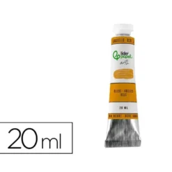 PINTURA AL OLEO LIDERPAPEL TUBO DE ALUMINIO DE 20 ML COLOR OCRE AMARILLO