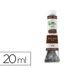 PINTURA AL OLEO LIDERPAPEL TUBO DE ALUMINIO DE 20 ML COLOR MARRON OSCURO