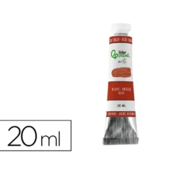 PINTURA AL OLEO LIDERPAPEL TUBO DE ALUMINIO DE 20 ML COLOR OCRE ROJO