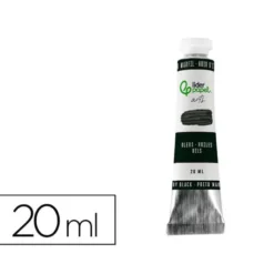 PINTURA AL OLEO LIDERPAPEL TUBO DE ALUMINIO DE 20 ML COLOR NEGRO MARFIL