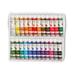 PINTURA DE ACUARELA LIDERPAPEL CAJA DE 24 TUBOS DE ALUMINIO DE 12 ML COLORES SURTIDOS