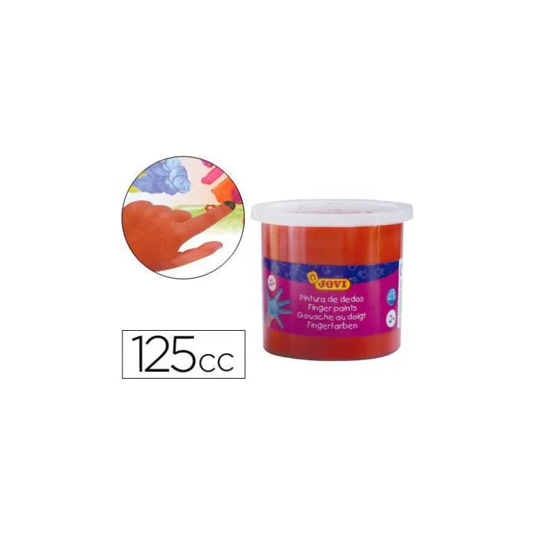Pintura de dedos Jovi 125 cc color bermellon