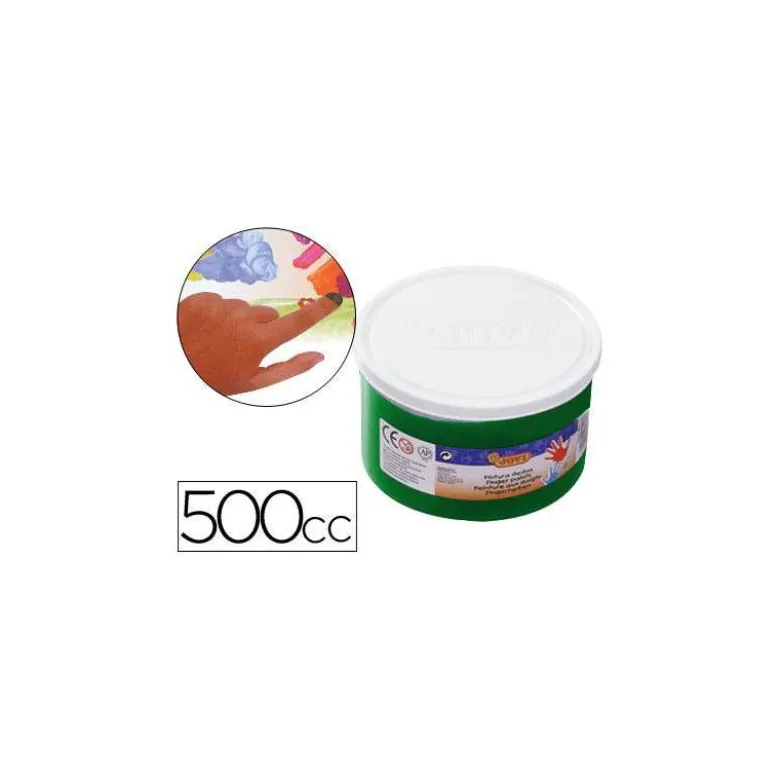 Pintura de dedos Jovi 500 cc color verde