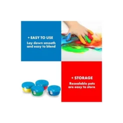 Pintura de Dedos Maped Color Peps de Colores Surtidos Caja de 4 botes de 80gr