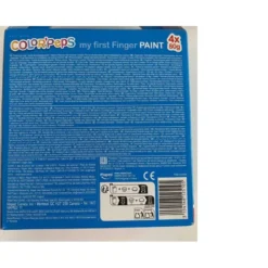 Pintura de Dedos Maped Color Peps de Colores Surtidos Caja de 4 botes de 80gr