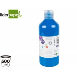 PINTURA DEDOS LIDERPAPEL BOTELLA DE 500 ML COLOR AZUL
