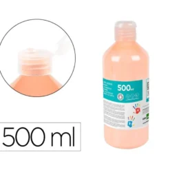PINTURA DEDOS LIDERPAPEL BOTELLA DE 500 ML CARNE
