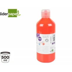 PINTURA DEDOS LIDERPAPEL BOTELLA DE 500 ML ROJO