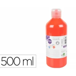 PINTURA DEDOS LIDERPAPEL BOTELLA DE 500 ML ROJO