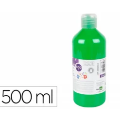 PINTURA DEDOS LIDERPAPEL BOTELLA DE 500 ML VERDE