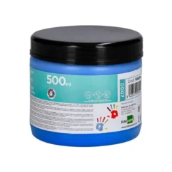 PINTURA DEDOS LIDERPAPEL TARRINA DE 500 ML AZUL