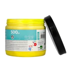 PINTURA DEDOS LIDERPAPEL TARRINA DE 500 ML AMARILLO