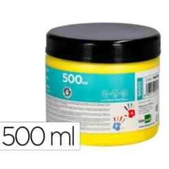 PINTURA DEDOS LIDERPAPEL TARRINA DE 500 ML AMARILLO