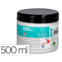PINTURA DEDOS LIDERPAPEL TARRINA DE 500 ML BLANCO