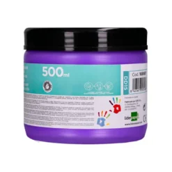 PINTURA DEDOS LIDERPAPEL TARRINA DE 500 CC VIOLETA