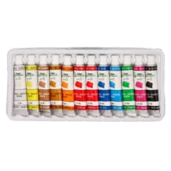 PINTURA GOUACHE/TEMPERA LIDERPAPEL CAJA DE 12 TUBOS DE ALUMINIO DE 12 ML COLORES SURTIDOS