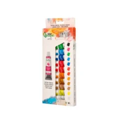 PINTURA GOUACHE/TEMPERA LIDERPAPEL CAJA DE 12 TUBOS DE ALUMINIO DE 12 ML COLORES SURTIDOS