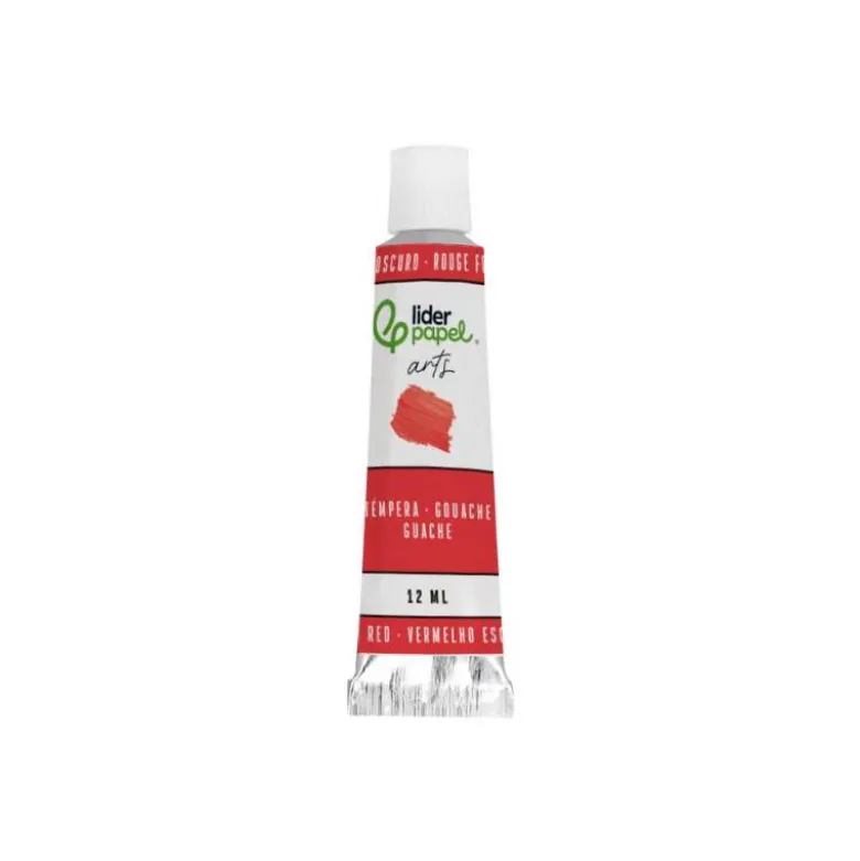 PINTURA GOUACHE/TEMPERA LIDERPAPEL CAJA DE 24 TUBOS DE ALUMINIO DE 12 ML COLORES SURTIDOS