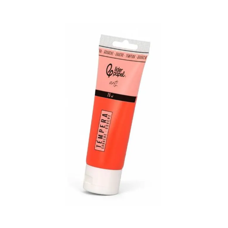 PINTURA GOUACHE/TEMPERA LIDERPAPEL CAJA DE 6 TUBOS DE PLASTICO DE 75 ML COLORES SURTIDOS