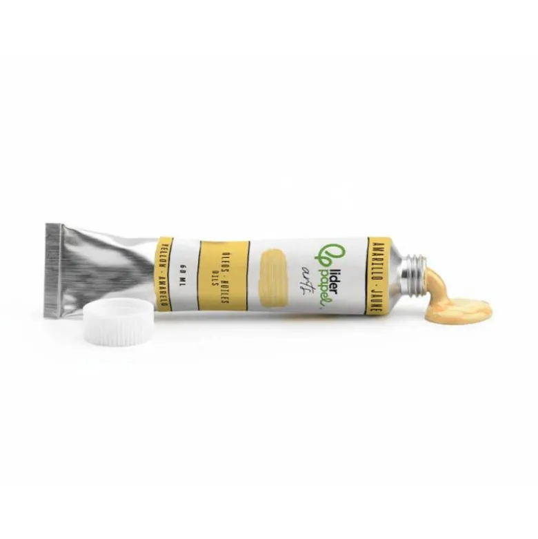 PINTURA GOUACHE/TEMPERA LIDERPAPEL TUBO DE ALUMINIO DE 60 ML COLOR AMARILLO NAPOLES