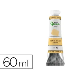 PINTURA GOUACHE/TEMPERA LIDERPAPEL TUBO DE ALUMINIO DE 60 ML COLOR AMARILLO NAPOLES