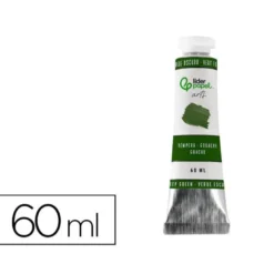 PINTURA GOUACHE/TEMPERA LIDERPAPEL TUBO DE ALUMINIO DE 60 ML COLOR VERDE OSCURO
