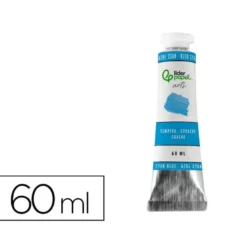 PINTURA GOUACHE/TEMPERA LIDERPAPEL TUBO DE ALUMINIO DE 60 ML COLOR AZUL CIAN
