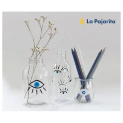 Pintura laca cristal La Pajarita set de 6 colores surtidos +pincel
