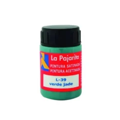 PINTURA LATEX LA PAJARITA SATINADA L-39 BOTE 35 ML VERDE JADE