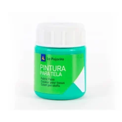 Pintura para tela La Pajarita color verde esmeralda