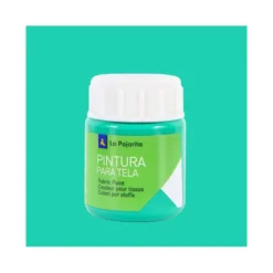 Pintura para tela La Pajarita color verde esmeralda