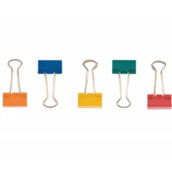 Pinza metalica marca Q-Connect N.2 Colores Surtidos Reversible 24 mm