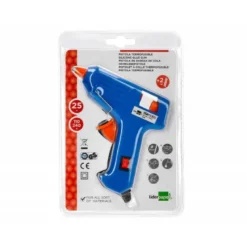 Pistola de silicona mini Liderpapel. Usa barras de silicona de 8 mm diámetro