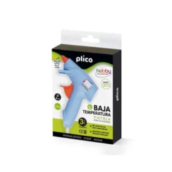 Pistola de silicona mini marca Plico 25W para uso con barritas de 8mm